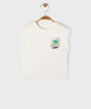 Tee-shirt sans manches avec motif dans le dos bébé garçon vue4 - GEMO 4G BEBE - GEMO