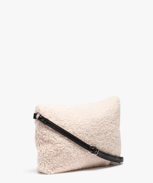 Sac femme en sherpa porté travers vue2 - GEMO (ACCESS) - GEMO