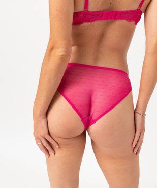 Culotte en dentelle et tulle femme (lot de 2) vue2 - GEMO(HOMWR FEM) - GEMO