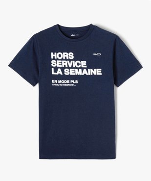 Tee-shirt à manches courtes imprimé garçon vue2 - GEMO 4G GARCON - GEMO
