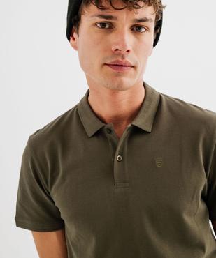 Polo à manches courtes en maille piquée homme vue6 - GEMO 4G HOMME - GEMO
