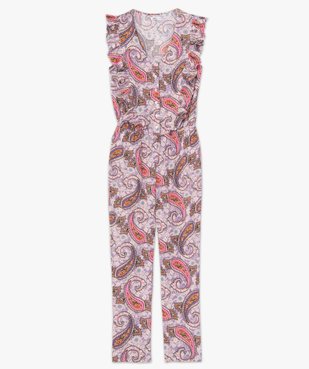 Combinaison pantalon femme imprimée avec volants vue4 - GEMO 4G FEMME - GEMO