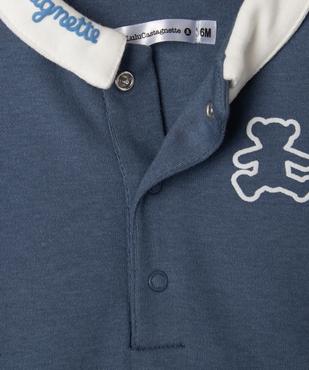 Ensemble naissance 2 pièces pantalon et body bébé garçon - LuluCastagnette vue3 - LULUCASTAGNETTE - GEMO