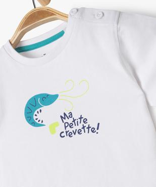 Ensemble short + tee-shirt manches courtes bébé garçon vue2 - GEMO 4G BEBE - GEMO