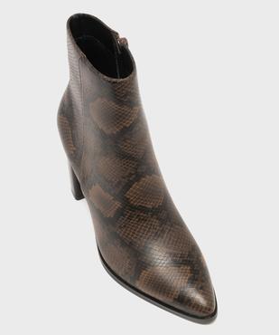 Boots à talon haut et bout pointu unies femme vue5 - FOLLOW ME - GEMO