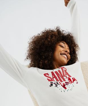 Pyjama en maille polaire spécial Noël femme vue3 - GEMO(HOMWR FEM) - GEMO