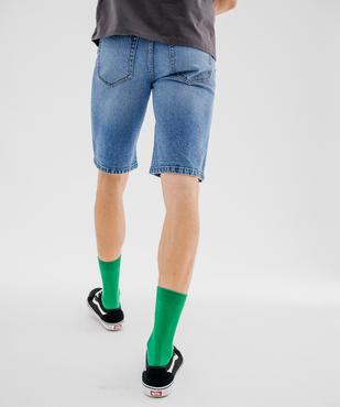 Bermuda en jean extensible coupe straight homme vue2 - GEMO 4G HOMME - GEMO