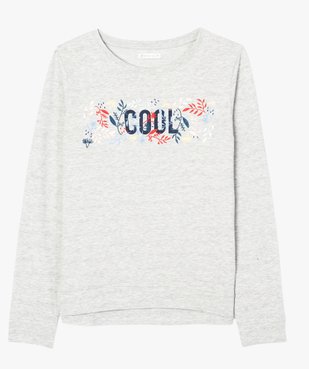 Sweat femme en coton biologique avec motif sur l'avant vue4 - GEMO 4G FEMME - GEMO
