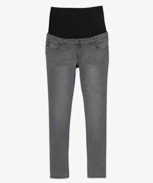 Jean de grossesse slim 4 poches avec bandeau jersey vue4 - GEMO (MATER) - GEMO
