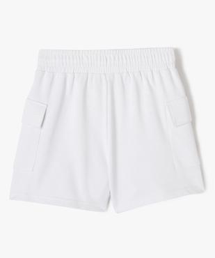 Short en maille ample avec poches à rabat fille vue3 - GEMO (JUNIOR) - GEMO
