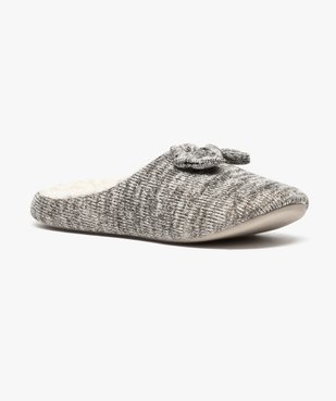 Chaussons mules en maille intérieur chaud vue2 - GEMO(HOMWR FEM) - GEMO
