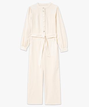 Combinaison pantalon à manches longues  en velours côtelé femme vue5 - GEMO(FEMME PAP) - GEMO