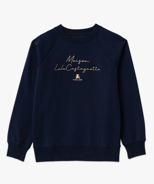 Sweat molletonné avec inscription brodée femme - LuluCastagnette vue5 - LULUCASTAGNETTE - GEMO