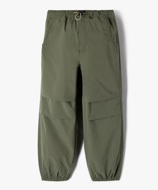 Pantalon parachute doublé à chevilles élastiquées garçon vue2 - GEMO (ENFANT) - GEMO