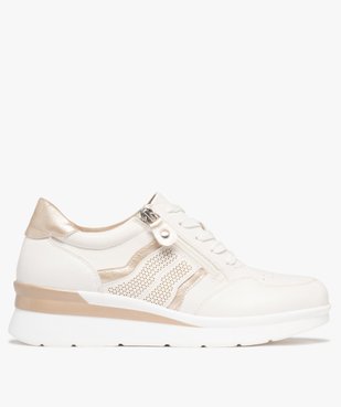 Baskets confort avec lacets et zip femme vue1 - G'FLEX GEMO FOR GOOD - GEMO