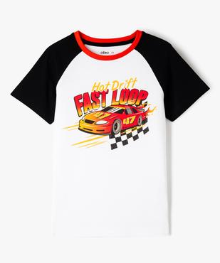 Tee-shirt à manches courtes avec motif voiture de course garçon vue2 - GEMO 4G GARCON - GEMO