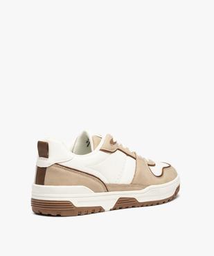 Baskets homme style skateshoes à lacets bicolores vue5 - GEMO 4G HOMME - GEMO