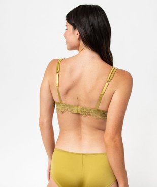 Soutien-gorge triangle en dentelle femme vue3 - GEMO(HOMWR FEM) - GEMO