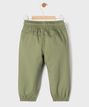 Pantalon jogger avec taille ajustable bébé garçon vue3 - GEMO(BEBE DEBT) - GEMO