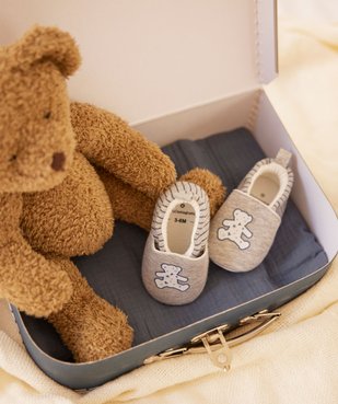 Chaussons de naissance bébé garçon rayés - LuluCastagnette vue6 - LULUCASTAGNETTE - GEMO