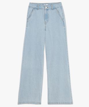 Jean flare en denim délavé à taille haute femme vue4 - GEMO(FEMME PAP) - GEMO