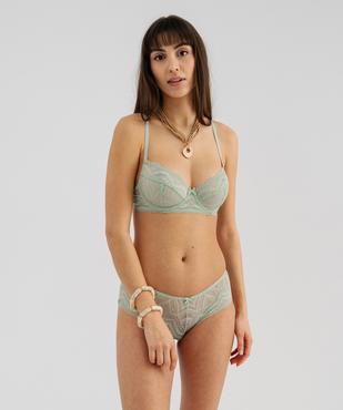 Soutien-gorge corbeille en dentelle à bonnets souples vue4 - GEMO(HOMWR FEM) - GEMO