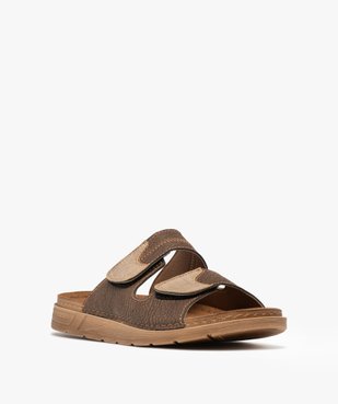 Sandales mules confort 2 brides scratch homme vue8 - G'FLEX - GEMO