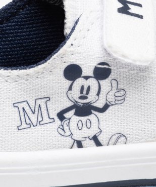 Tennis bébé garçon en toile fermeture scratch - Mickey vue6 - MICKEY - GEMO