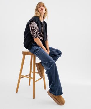 Tee-shirt rayé col rond femme vue4 - GEMO(FEMME PAP) - GEMO