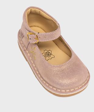 Babies en cuir pailleté bébé fille - Na! vue5 - NA! - GEMO