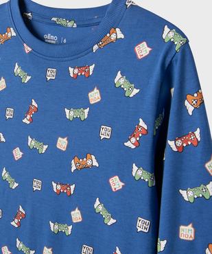Pyjama bicolore avec motif jeu vidéo garçon vue2 - GEMO 4G GARCON - GEMO