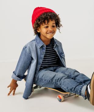 Chemise en jean à boutons pression garçon vue2 - GEMO (ENFANT) - GEMO