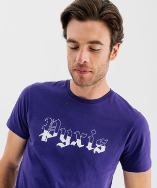 Tee-shirt manches courtes en coton imprimé homme vue2 - GEMO (HOMME) - GEMO