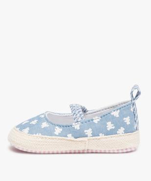 Chaussons de naissance bébé fille toile - LuluCastagnette vue3 - LULUCASTAGNETTE - GEMO