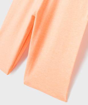 Legging court uni taille élastique fille vue3 - GEMO (ENFANT) - GEMO