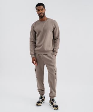 Sweat en molleton doux homme vue5 - GEMO 4G HOMME - GEMO