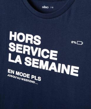 Tee-shirt à manches courtes imprimé garçon vue3 - GEMO 4G GARCON - GEMO