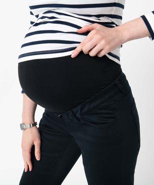 Jean de grossesse coupe slim avec bandeau élastiqué vue2 - GEMO (MATER) - GEMO