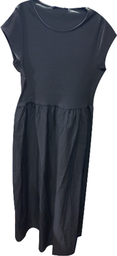 Robe bi-matières à manches courtes femme  vue1 - GEMO(FEMME PAP) - GEMO