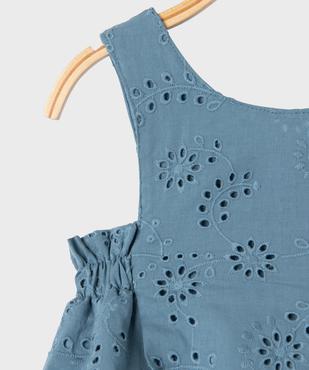 Robe sans manches en broderie anglaise bébé fille vue2 - GEMO(BEBE DEBT) - GEMO
