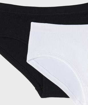 Shorty en maille côtelée extensible fille (lot de 2) vue2 - GEMO 4G FILLE - GEMO