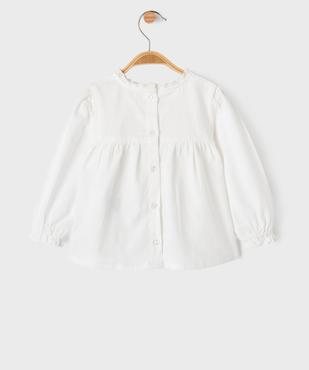 Chemise avec détails brodés bébé fille - LuluCastagnette vue3 - LULUCASTAGNETTE - GEMO