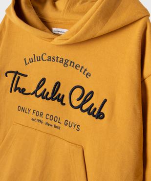 Sweat à capuche en maille piquée garçon - LuluCastagnette vue2 - LULUCASTAGNETTE - GEMO