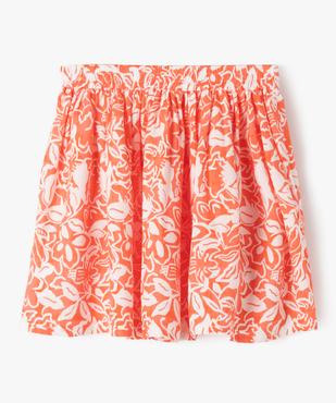 Jupe ample avec taille élastique imprimé exotique fille vue3 - GEMO 4G FILLE - GEMO
