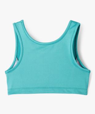 Brassière tricolore spécial sport fille vue3 - GEMO (ENFANT) - GEMO