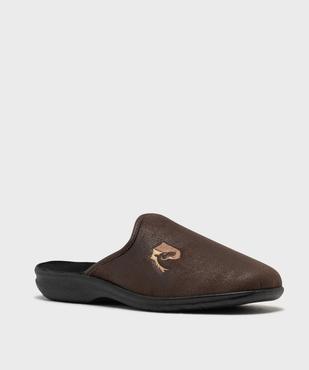 Chaussons mules avec logo brodé homme vue2 - G'FLEX GEMO FOR GOOD - GEMO