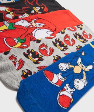 Chaussettes tige haute imprimées garçon - Sonic (lot de 5 paires) vue2 - SONIC - GEMO