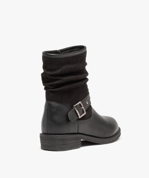 Boots fille unies style rock à bride ornée de clous vue4 - GEMO (ENFANT) - GEMO