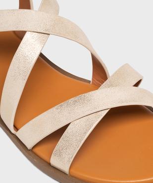 Sandales plates à brides scintillantes femme - Valentina Baldano vue6 - VALENTINA BALDA - GEMO