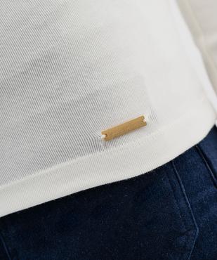 Tee-shirt manches longues et col rond femme - LuluCastagnette vue2 - LULUCASTAGNETTE - GEMO